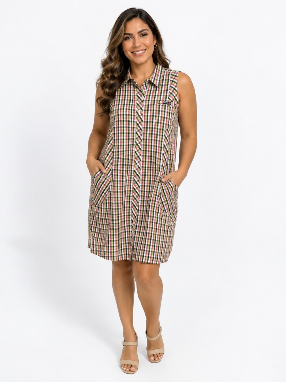 Columbia Plaid Sleeveless Dress